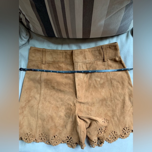 Zara Suede Cutwork Shorts - Picture 12 of 12
